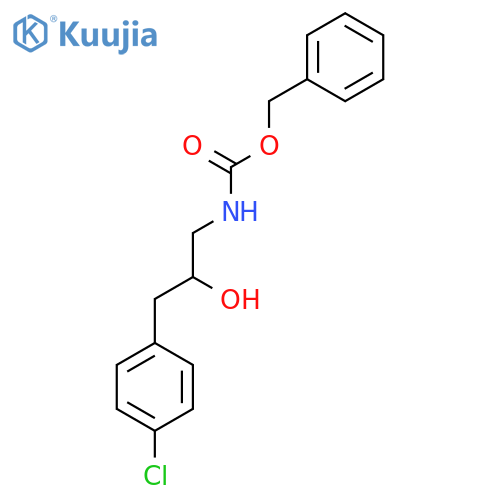 benzyl N-3-(4-chlorophenyl)-2-hydroxypropylcarbamate structure