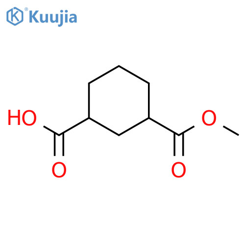 (1S,3R)-3-(methoxycarbonyl)cyclohexane-1-carboxylic acid structure