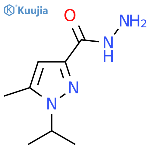 1-Isopropyl-5-methyl-1H-pyrazole-3-carbohydrazide structure