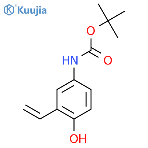 tert-butyl N-(3-ethenyl-4-hydroxyphenyl)carbamate structure
