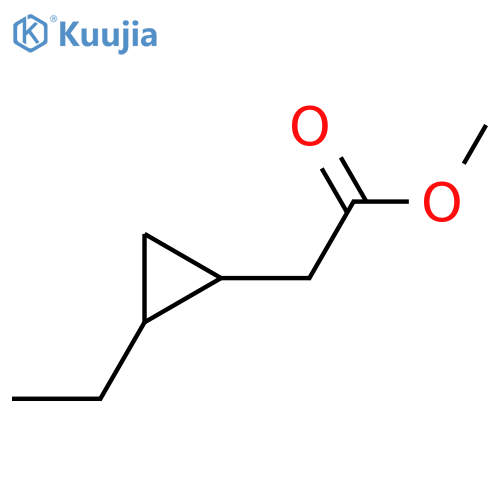 Methyl 2-(2-ethylcyclopropyl)acetate structure