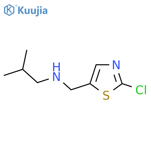 [(2-Chloro-1,3-thiazol-5-yl)methyl](2-methylpropyl)amine structure
