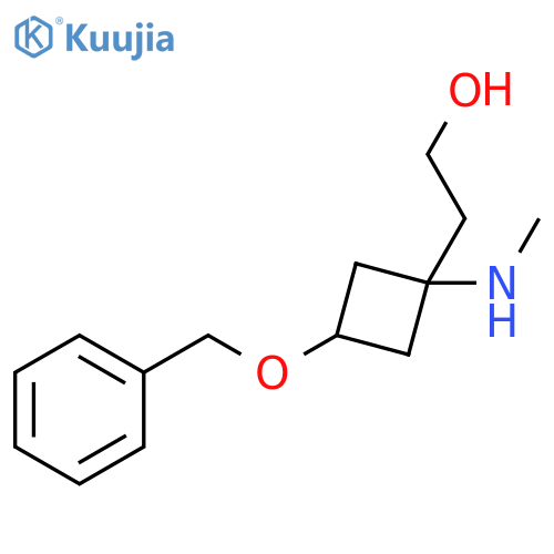 Cyclobutaneethanol, 1-(methylamino)-3-(phenylmethoxy)- structure