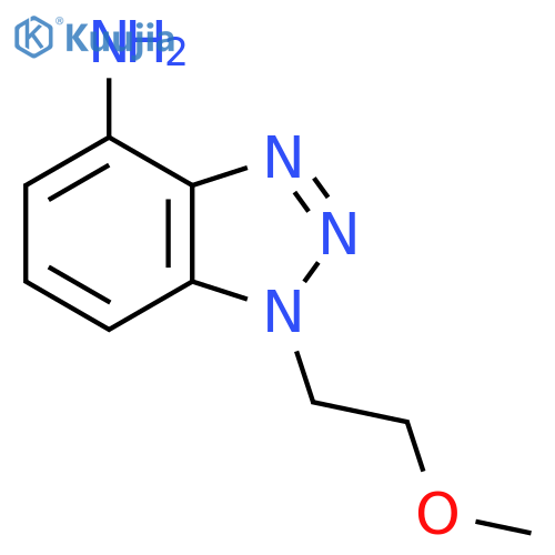 1-(2-methoxyethyl)-1H-1,2,3-benzotriazol-4-amine structure