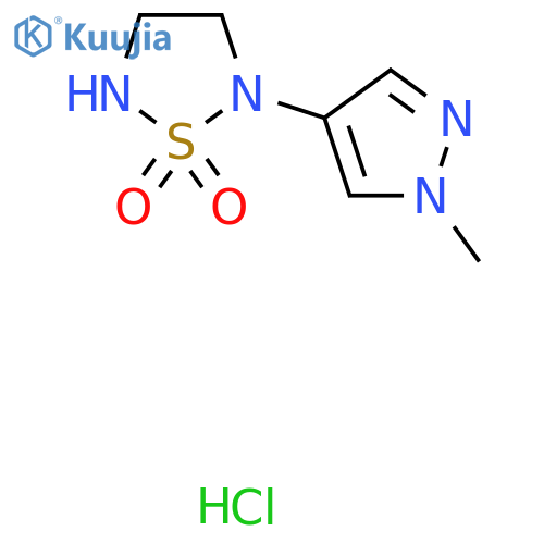 2-(1-Methylpyrazol-4-yl)-1,2,5-thiadiazolidine 1,1-dioxide;hydrochloride structure