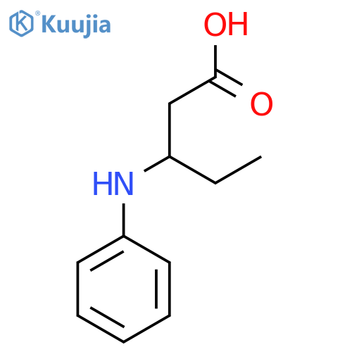 3-(Phenylamino)pentanoic acid structure