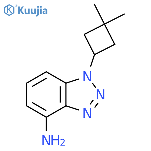 1-(3,3-dimethylcyclobutyl)-1H-1,2,3-benzotriazol-4-amine structure