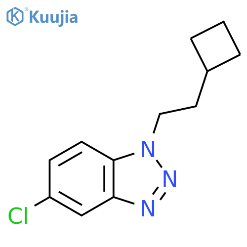 5-chloro-1-(2-cyclobutylethyl)-1H-1,2,3-benzotriazole structure
