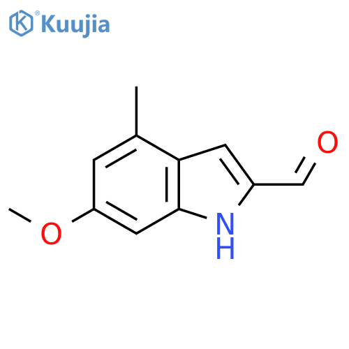 6-Methoxy-4-methyl-1H-indole-2-carbaldehyde structure