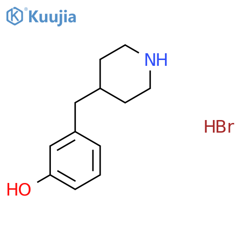 3-(Piperidin-4-ylmethyl)phenol;hydrobromide structure