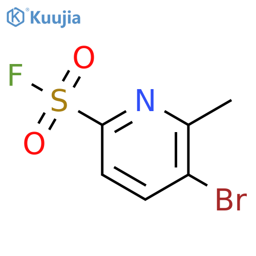 2-Pyridinesulfonyl fluoride, 5-bromo-6-methyl- structure