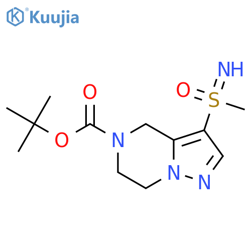 Tert-butyl 3-(methylsulfonimidoyl)-6,7-dihydro-4H-pyrazolo[1,5-a]pyrazine-5-carboxylate structure