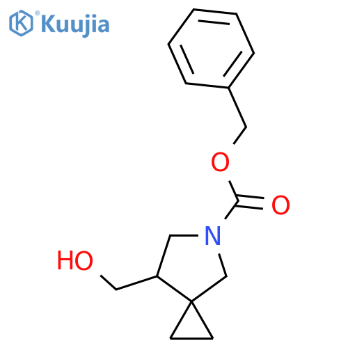 Benzyl 7-(hydroxymethyl)-5-azaspiro[2.4]heptane-5-carboxylate structure