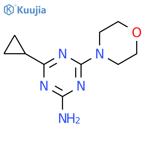 1,3,5-Triazin-2-amine, 4-cyclopropyl-6-(4-morpholinyl)- structure