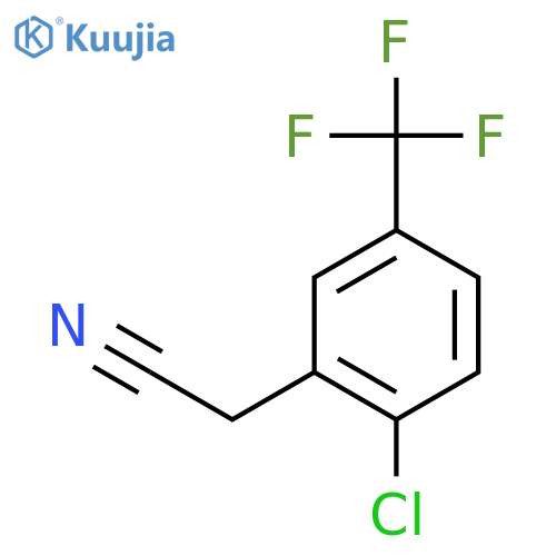 2-Chloro-5-(trifluoromethyl)phenylacetonitrile structure