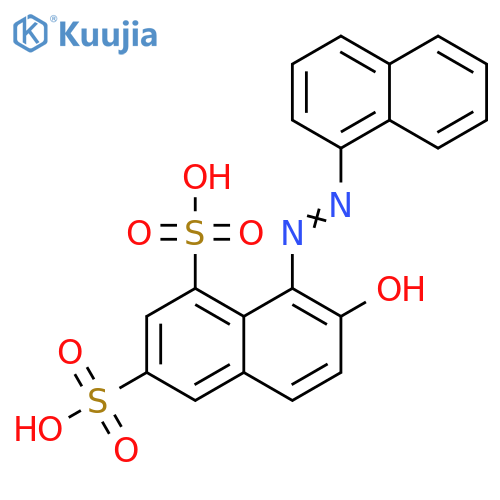 1,3-Naphthalenedisulfonic acid, 7-hydroxy-8-[2-(1-naphthalenyl)diazenyl]- structure