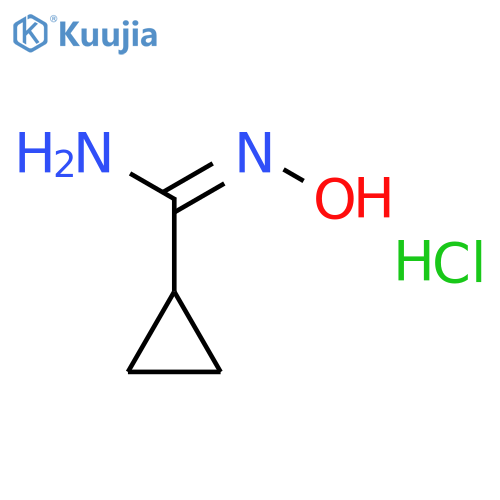 N'-Hydroxycyclopropanecarboximidamide hydrochloride structure