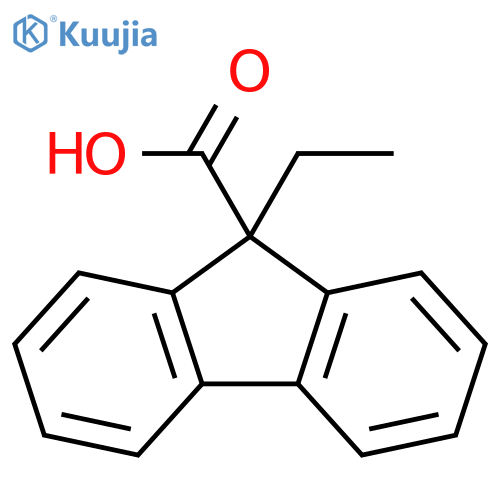 9-ethyl-9H-fluorene-9-carboxylic acid structure