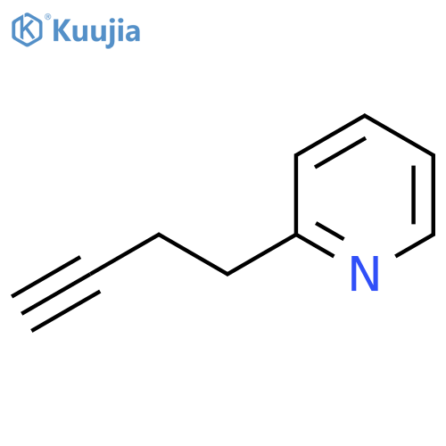 2-(but-3-yn-1-yl)pyridine structure