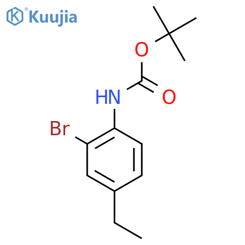 tert-butyl N-(2-bromo-4-ethylphenyl)carbamate structure