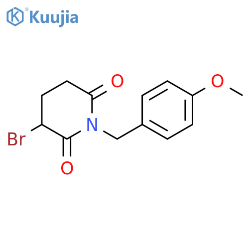 2,6-Piperidinedione, 3-bromo-1-[(4-methoxyphenyl)methyl]- structure