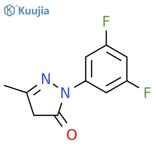 2-(3,5-Difluorophenyl)-5-methyl-2,4-dihydro-3h-pyrazol-3-one structure