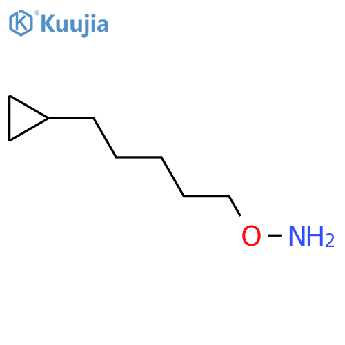 O-(5-cyclopropylpentyl)hydroxylamine structure