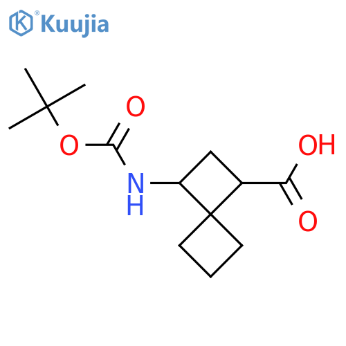 3-[(2-Methylpropan-2-yl)oxycarbonylamino]spiro[3.3]heptane-1-carboxylic acid structure