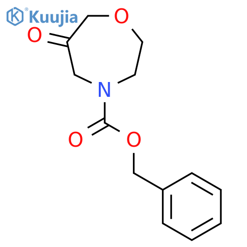 Benzyl 6-oxo-1,4-oxazepane-4-carboxylate structure