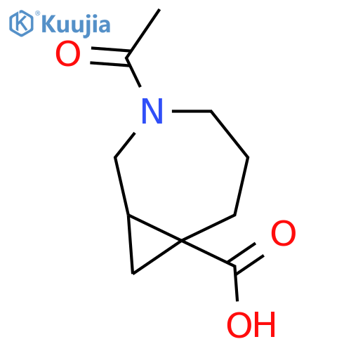 3-Acetyl-3-azabicyclo[5.1.0]octane-7-carboxylic acid structure