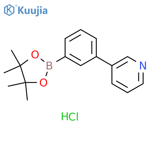 (3-(pyridin-3-yl)phenyl)boronic acid pinacol ester Hydrochloride structure