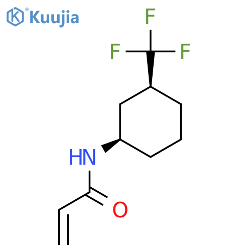 N-(1R,3S)-3-(trifluoromethyl)cyclohexylprop-2-enamide structure