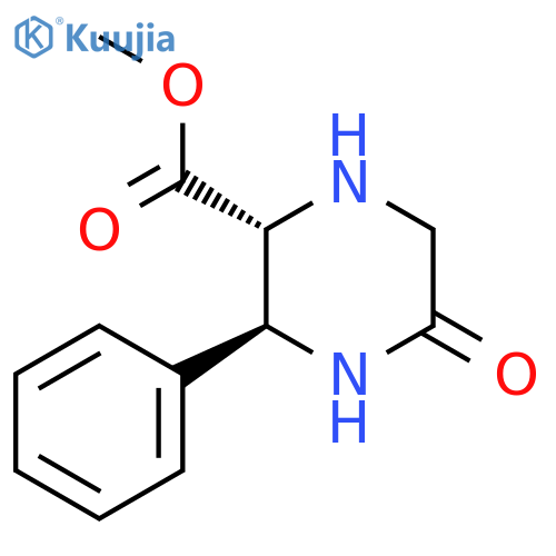 Methyl (2R,3S)-5-oxo-3-phenylpiperazine-2-carboxylate structure