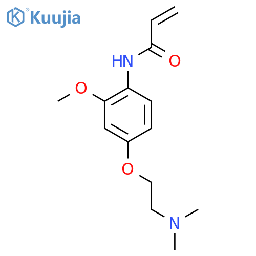 N-{4-2-(dimethylamino)ethoxy-2-methoxyphenyl}prop-2-enamide structure