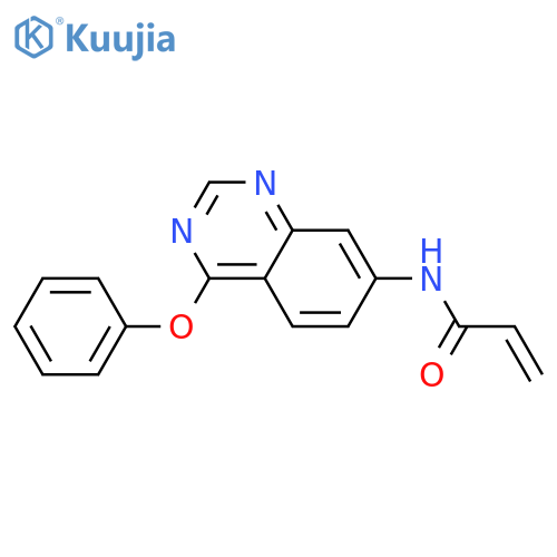 N-(4-phenoxyquinazolin-7-yl)prop-2-enamide structure