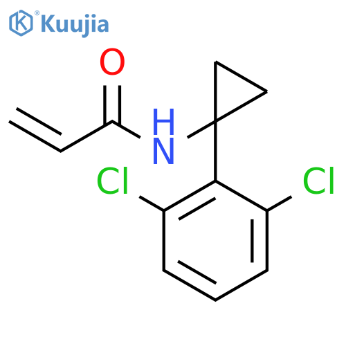 N-1-(2,6-dichlorophenyl)cyclopropylprop-2-enamide structure
