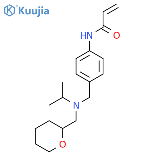 N-[4-[[(1-Methylethyl)[(tetrahydro-2H-pyran-2-yl)methyl]amino]methyl]phenyl]-2-propenamide structure