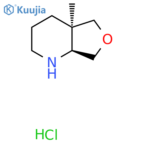 (4Ar,7aS)-4a-methyl-2,3,4,5,7,7a-hexahydro-1H-furo[3,4-b]pyridine;hydrochloride structure