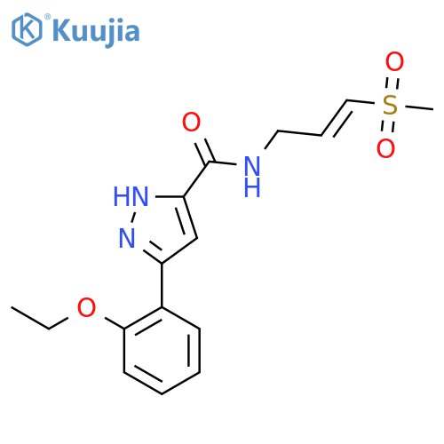 5-(2-Ethoxyphenyl)-N-[3-(methylsulfonyl)-2-propen-1-yl]-1H-pyrazole-3-carboxamide structure