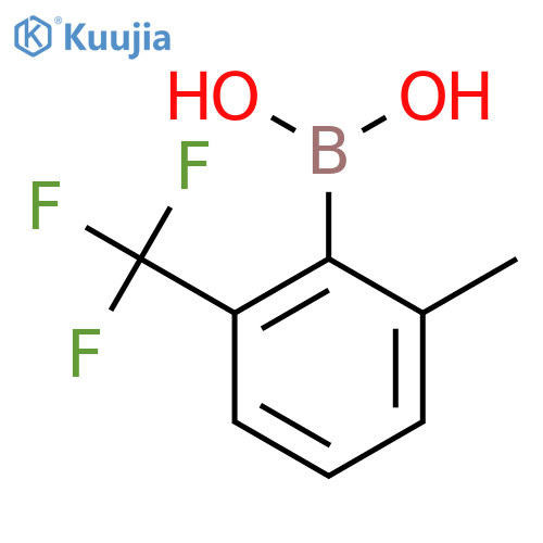 2-methyl-6-(trifluoromethyl)phenylboronic acid structure