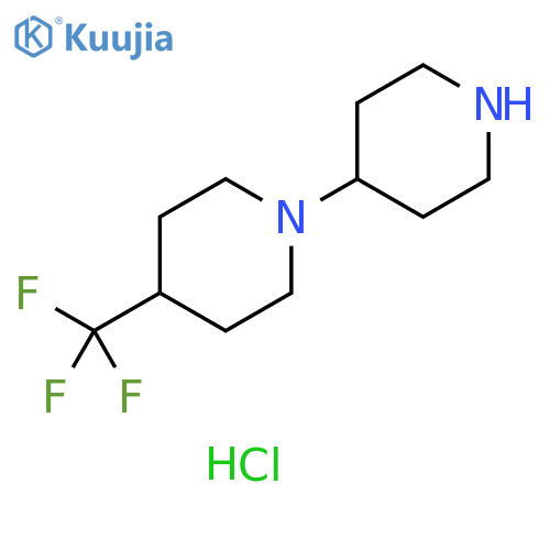 1-(4-piperidyl)-4-(trifluoromethyl)piperidine;dihydrochloride structure