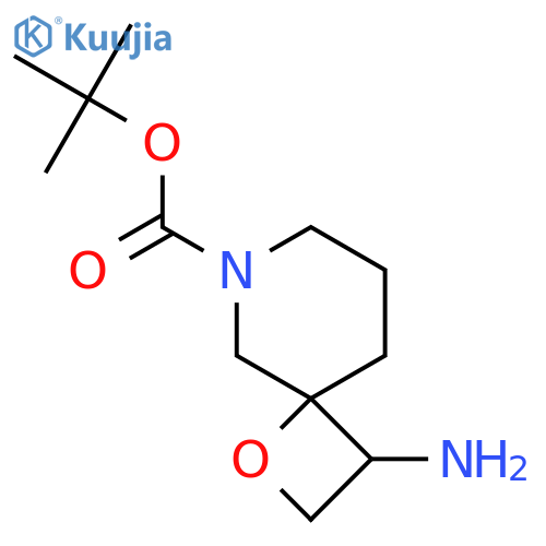 tert-Butyl 3-amino-1-oxa-6-azaspiro[3.5]nonane-6-carboxylate structure