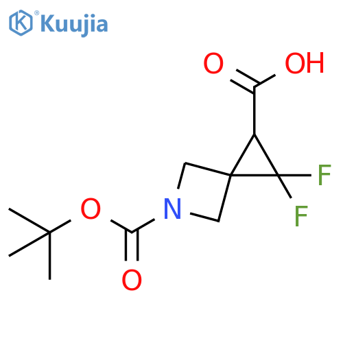 2,2-Difluoro-5-aza-spiro[2.3]hexane-1,5-dicarboxylic acid 5-tert-butyl ester structure