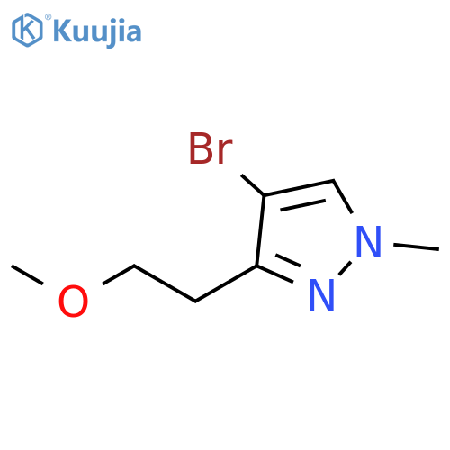 4-bromo-3-(2-methoxyethyl)-1-methyl-1H-pyrazole structure