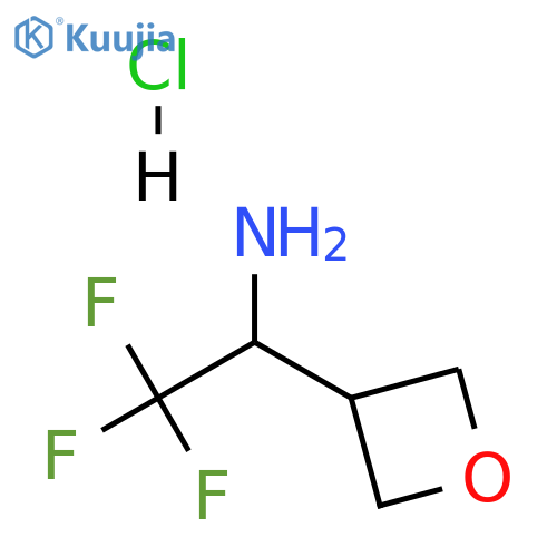2,2,2-trifluoro-1-(oxetan-3-yl)ethanamine;hydrochloride structure