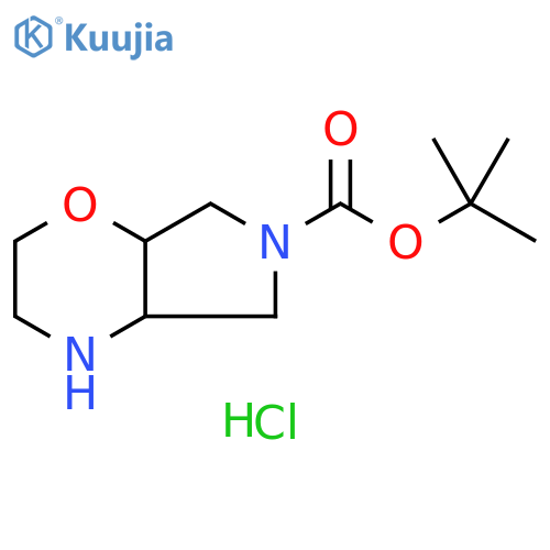 tert-butyl octahydropyrrolo[3,4-b][1,4]oxazine-6-carboxylate hydrochloride structure