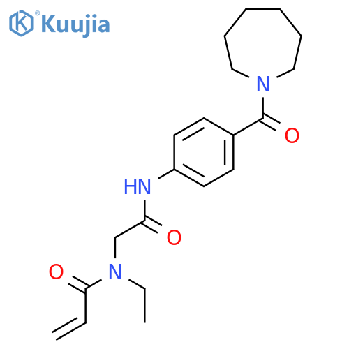 N-Ethyl-N-[2-[[4-[(hexahydro-1H-azepin-1-yl)carbonyl]phenyl]amino]-2-oxoethyl]-2-propenamide structure