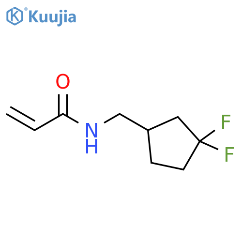 N-(3,3-difluorocyclopentyl)methylprop-2-enamide structure