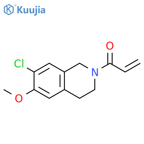 1-(7-chloro-6-methoxy-1,2,3,4-tetrahydroisoquinolin-2-yl)prop-2-en-1-one structure