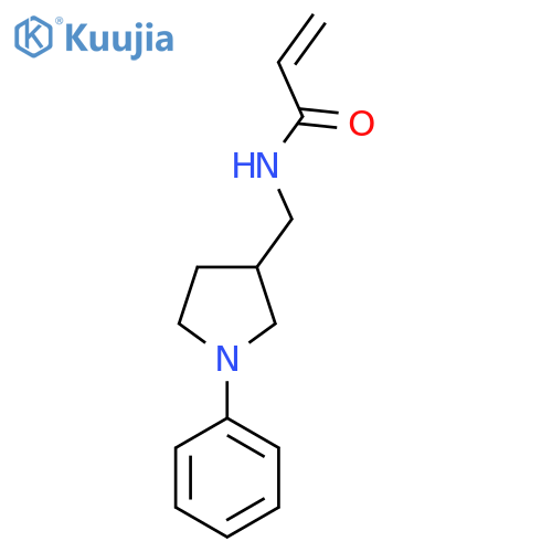 N-(1-phenylpyrrolidin-3-yl)methylprop-2-enamide structure